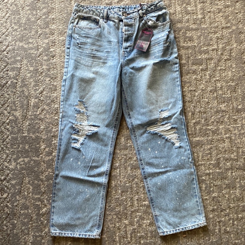 NWT Nobo Super High Rise Relaxed Fit Jeans, Size 13